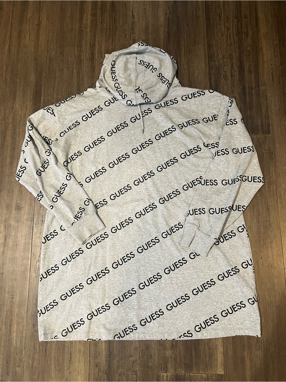 Guess urban streetwear grey hoodie youth men or ladies XL